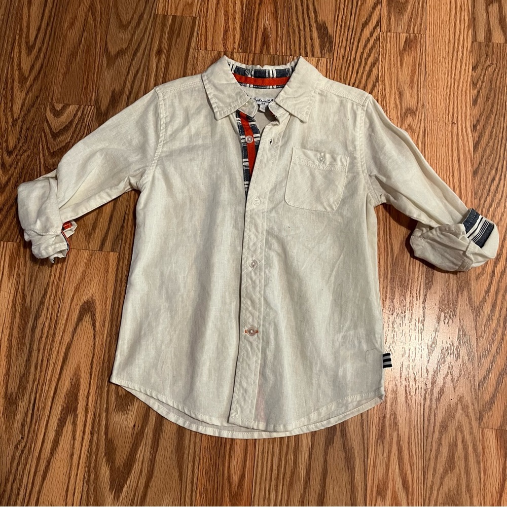 Splendid Boys White Button Front Shirt. NWT.